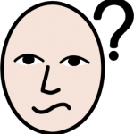 unsure icon - image of a face looking concerned